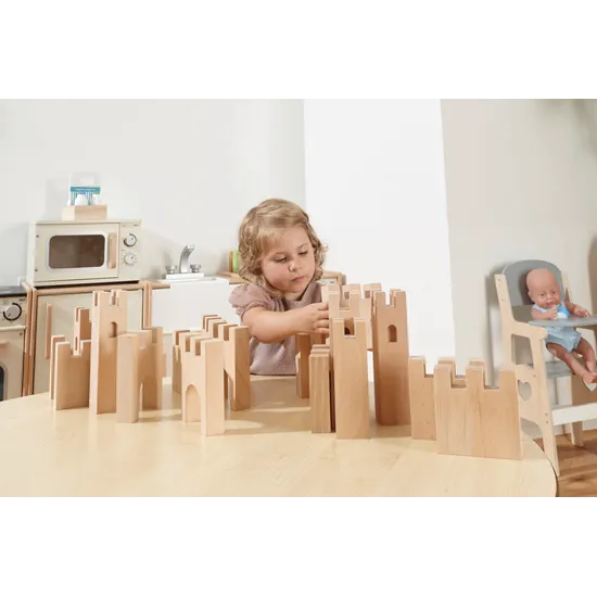 Wooden Castle Blocks 26 Pieces - Modern Teaching Aids NZ
