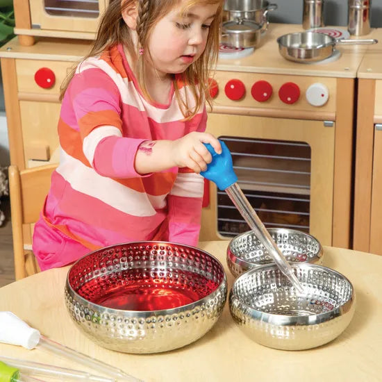 Hammered Silver Bowls - Pack of 3