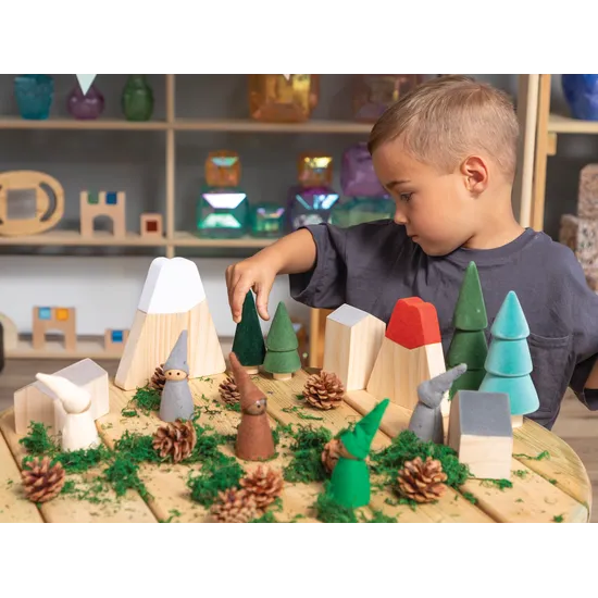 Flocked Small World Set of 10