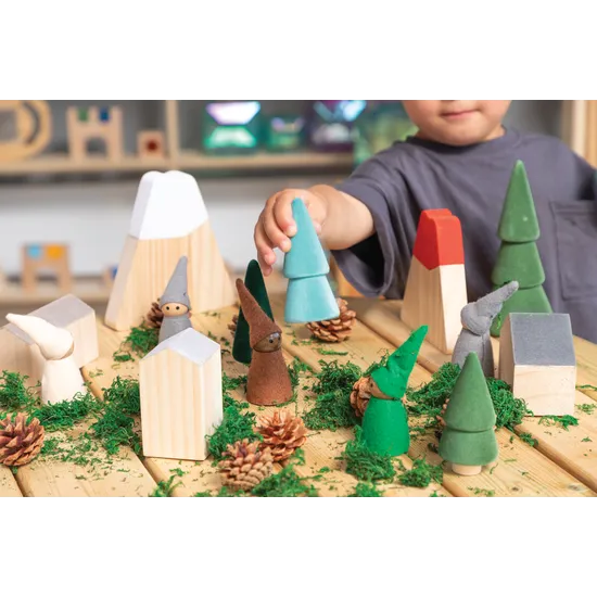 Flocked Small World Set of 10