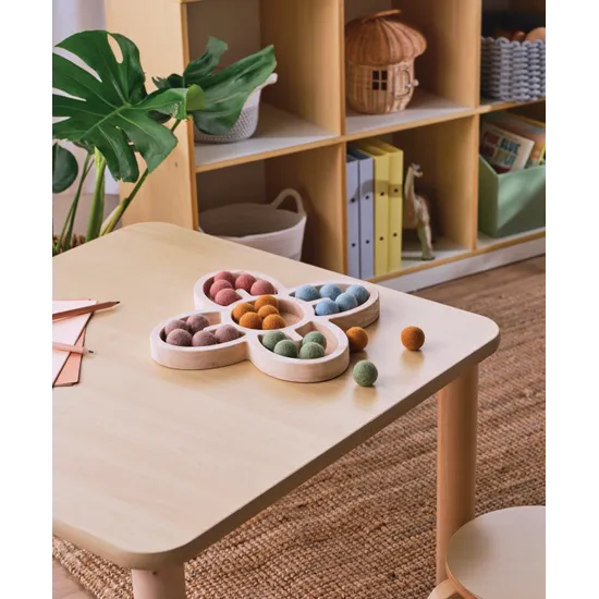 Norwegia Spaces - Square Table - Natural - 80x80x50cm - Modern Teaching Aids NZ