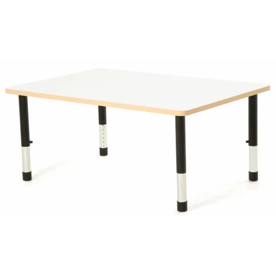 Norwegia Spaces Adjustable Height Rectangular Table - White - 120 (L) x 60 (W) x 39-61.5 (H) cm