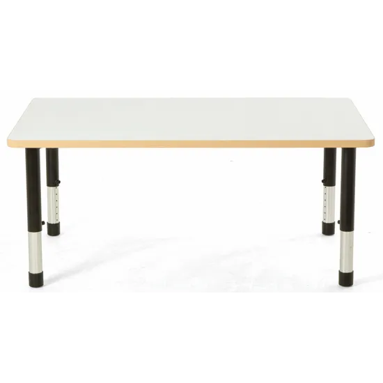 Norwegia Spaces Adjustable Height Rectangular Table - White - 120 (L) x 80 (W) x 39-61.5 (H) cm