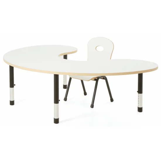 Norwegia Spaces Adjustable Height Group Table - White - 39-61.5 (H) cm