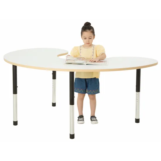 Norwegia Spaces Adjustable Height Group Table - White - 57-79.5 (H) cm - Modern Teaching Aids NZ