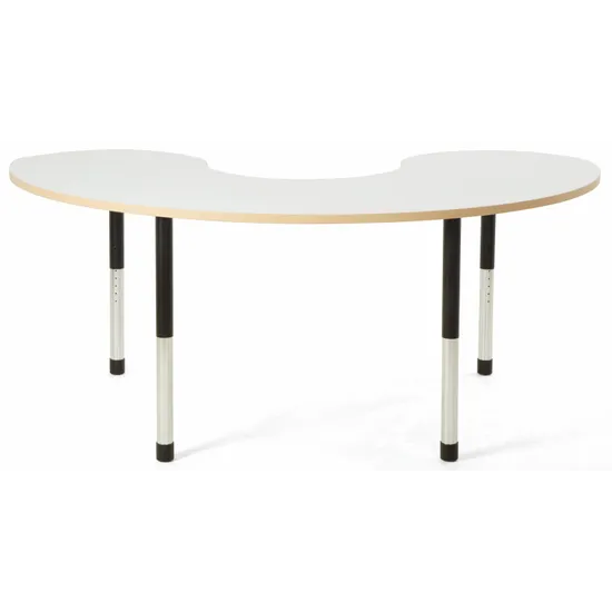 Norwegia Spaces Adjustable Height Group Table - White - 57-79.5 (H) cm - Modern Teaching Aids NZ