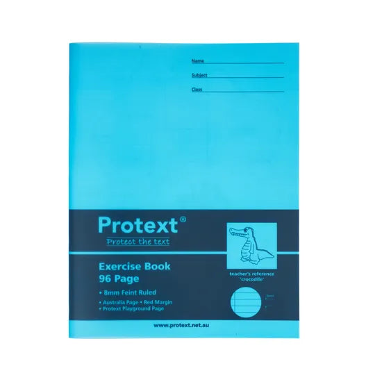 Protext Exercise Book 225 x 175 mm 8 mm 96p - Modern Teaching Aids NZ