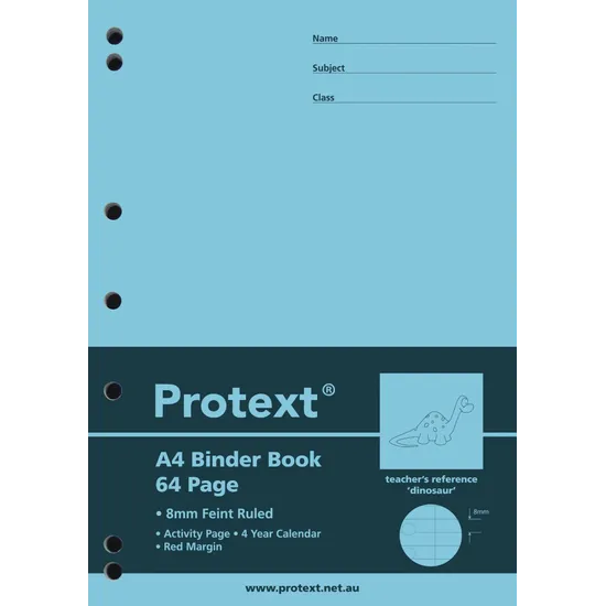 Protext Binder Book A4 8mm 64p - Modern Teaching Aids NZ