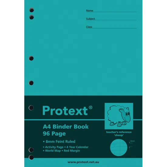 Protext Binder Book A4 8mm 96p - Modern Teaching Aids NZ