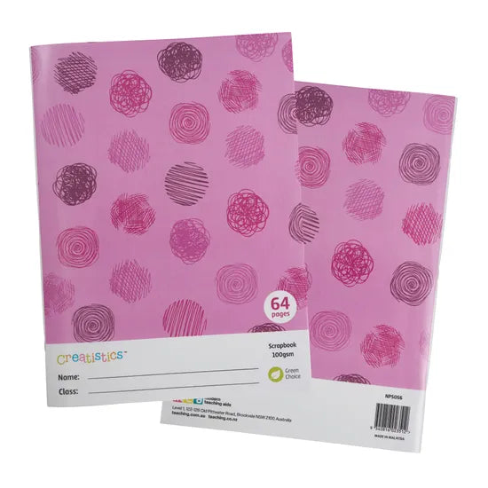 Creatistics Poly Cover Scrapbook 100 gsm - 64 Page - Modern Teaching Aids NZ