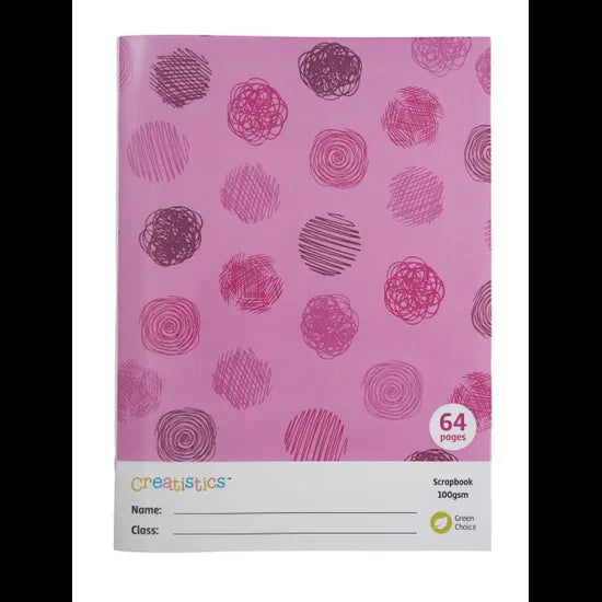 Creatistics Poly Cover Scrapbook 100 gsm - 64 Page - Modern Teaching Aids NZ