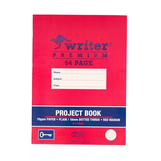 Writer Premium Dotted Thirds Project 330x240 mm 18 mm 64p - Modern Teaching Aids NZ