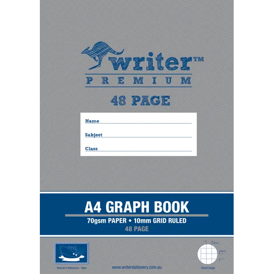 Writer Graph Book A4 10mm 48p - Modern Teaching Aids NZ