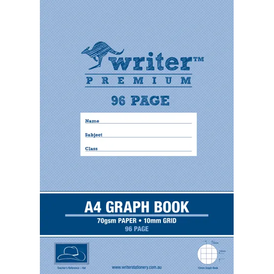 Writer Graph Book A4 10mm 96p - Modern Teaching Aids NZ