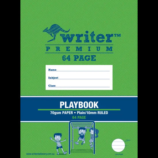 Writer Premium Story Book 330x240 mm Plain / 10 mm 64p - Modern Teaching Aids NZ
