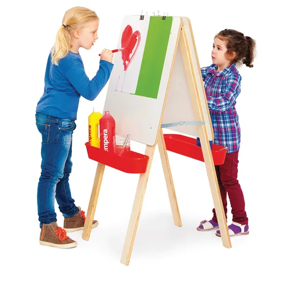 Double Sided Wooden 2 Person Art Easel