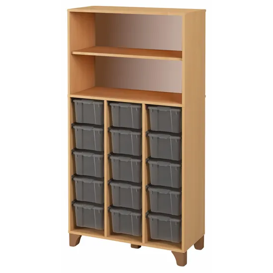 Axima Tote Tray Cabinet with 15 Large Clear Trays - 174 cm (H)