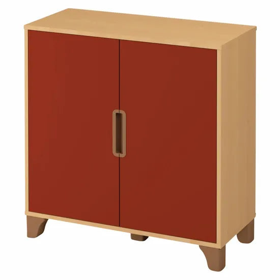 Axima Lockable Cabinet with Terracotta Doors - 93 cm (H)