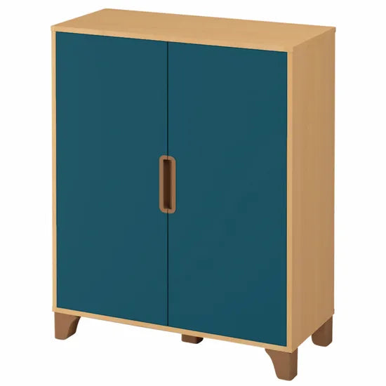 Axima Lockable Cabinet with Blue Doors - 112 cm (H)