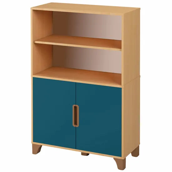 Axima Lockable Cabinet with Blue Doors - 136 cm (H)