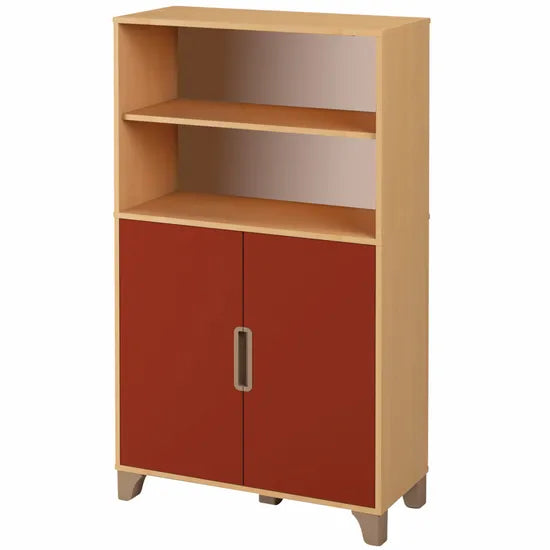 Axima Lockable Cabinet with Terracotta Doors - 155 cm (H)