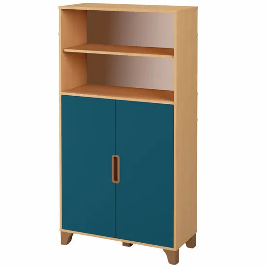 Axima Lockable Cabinet with Blue Doors - 174 cm (H)