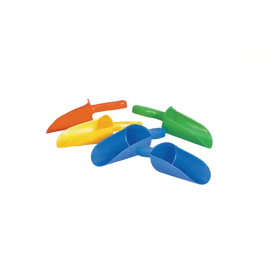 Plastic Scoop 23 cm Assorted Colours Pk of 5