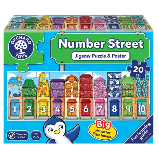 Orchard Toys - Number Street Puzzle 20pc - Modern Teaching Aids NZ