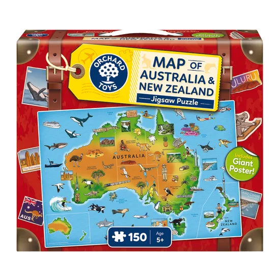 Orchard Toys - Map of Australia & New Zealand Jigsaw