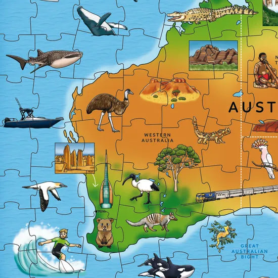 Orchard Toys - Map of Australia & New Zealand Jigsaw