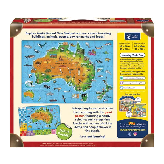 Orchard Toys - Map of Australia & New Zealand Jigsaw