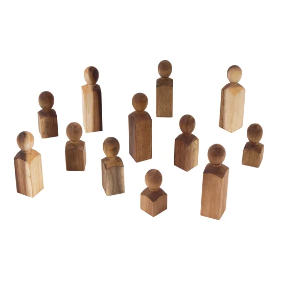 MTA Spaces - Omni People - Acacia Wood - Pack of 12 - Modern Teaching Aids NZ