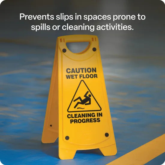 Caution Wet Floor Sign Yellow - Modern Teaching Aids NZ