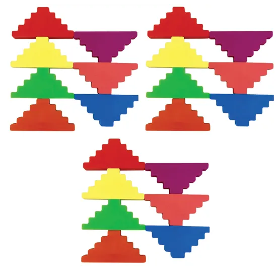 Silicon Stepped Blocks Set of 21