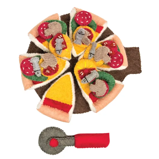 Felt Pizza Set 38 Pieces - Modern Teaching Aids NZ
