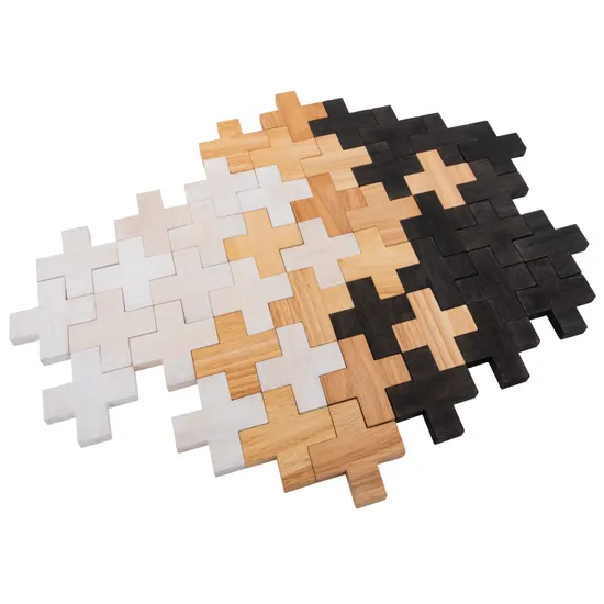 Plus Timber Blocks - 45 pieces - Modern Teaching Aids NZ