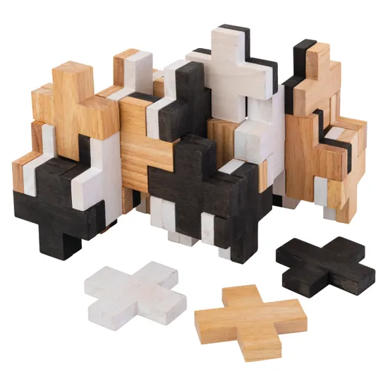 Plus Timber Blocks - 45 pieces - Modern Teaching Aids NZ