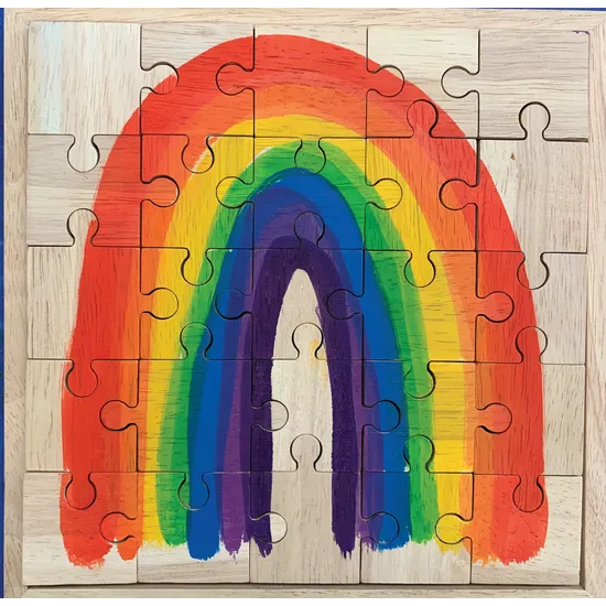 Bright Rainbow Puzzle - 25 Pieces - Modern Teaching Aids NZ