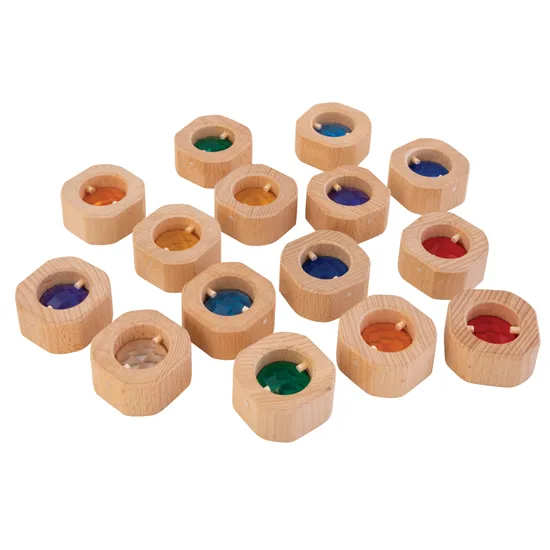 Rainbow Window Block Set - 15 pieces - Modern Teaching Aids NZ
