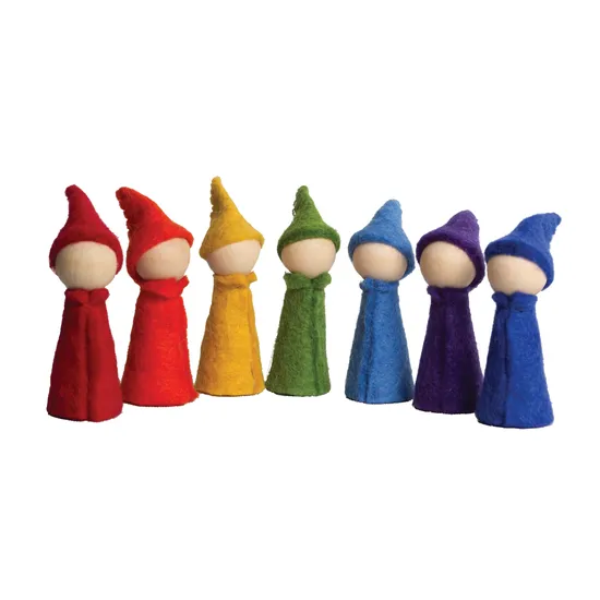 Rainbow Gnomes Set of 7