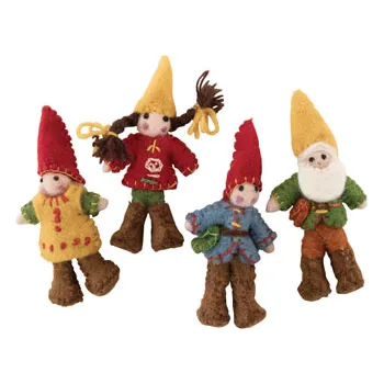 Felt Gnome Family - Set of 4 - Modern Teaching Aids NZ