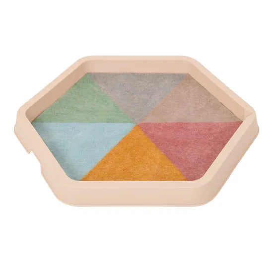 Felt Hex Mat - Earth - Modern Teaching Aids NZ