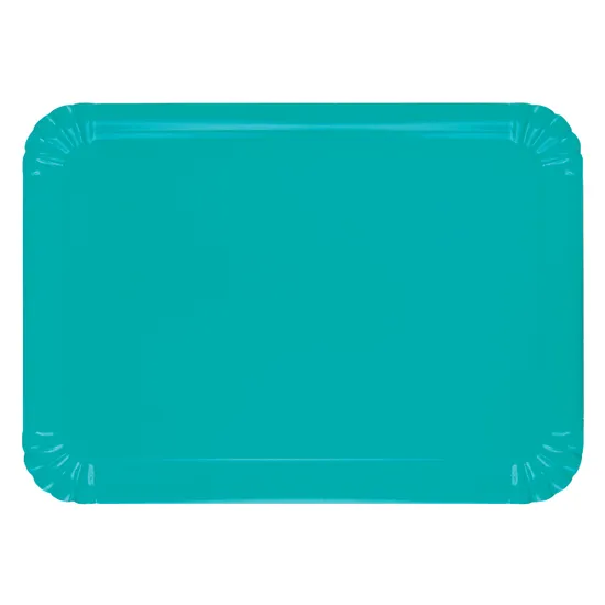Coloured Rectangle Paper Plates - Pack of 50