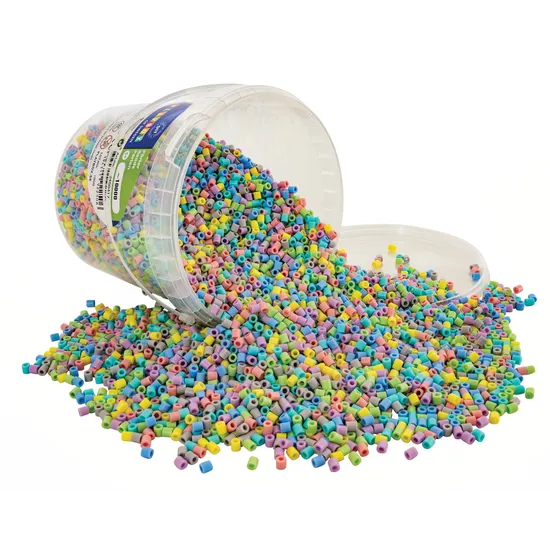 Pastel Iron On Beads - 10 000 Pieces - Modern Teaching Aids NZ