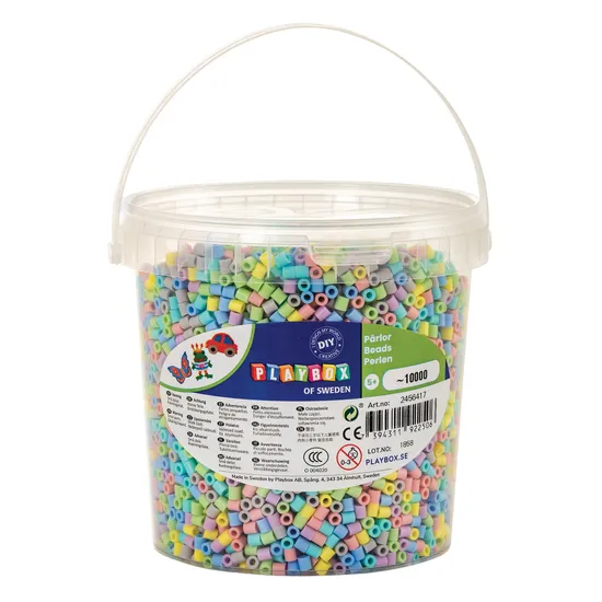 Pastel Iron On Beads - 10 000 Pieces - Modern Teaching Aids NZ