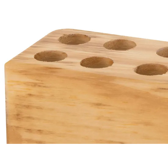 Teachables Scissor Wooden Storage Block - 12 Holes - Modern Teaching Aids NZ