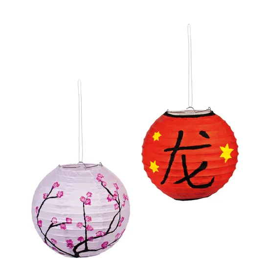 Creatistics Small White Paper Lanterns- Pack of 10 - Modern Teaching Aids NZ