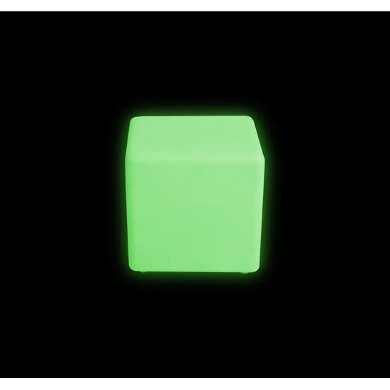 Colour Changing LED Stool - Medium 30 x 30 x 30 cm + Adaptor - Modern Teaching Aids NZ