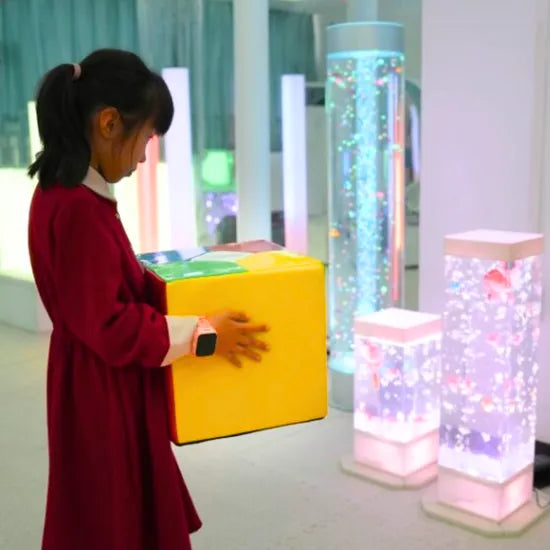 Bubble Tube 183cm & Extra Large Remote Cube - Modern Teaching Aids NZ