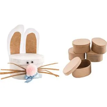 Papier Mache Oval Boxes - Pack of 6 - Modern Teaching Aids NZ